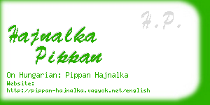 hajnalka pippan business card